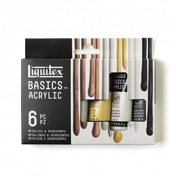 Sada akrylových barev Liquitex 6ks iridescentní 22ml