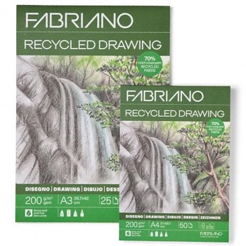 Skicák Fabriano Recycled Drawing 200g A4