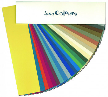 Barevné papíry Lana 160g 50x65cm – 24 odstínů