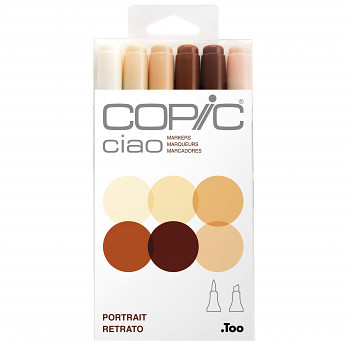 Copic Ciao sada 6ks Skin (Portrait)