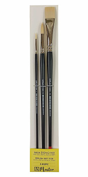 Sada štětců Master 1108 Lithos dlouhá rukojeť 3ks