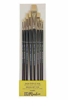 Sada štětců Master 1108 Lithos dlouhá rukojeť 8ks