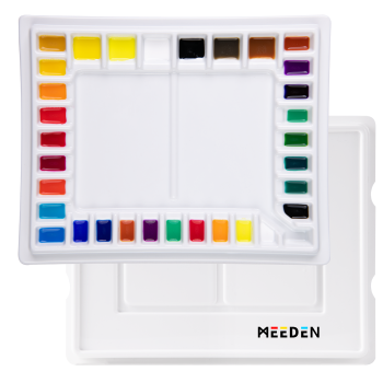 Porcelánová paleta obdélníková velká 33 důlků 27x34cm