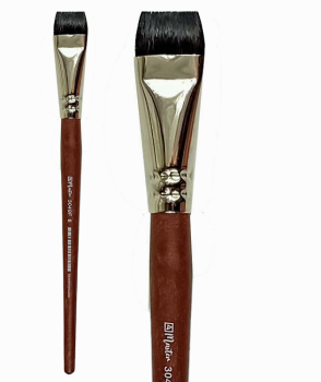 Plochý akvarelový štětec Master 3049F Nikos veverka