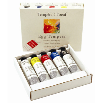 Sennelier vaječná tempera sada 5x21ml