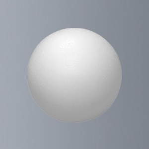Polystyrenová koule bílá průměr 12cm
