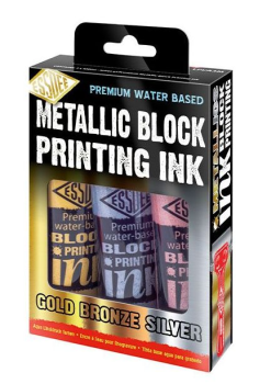 Sada barev na linoryt Essdee Premium 3x100ml metalické