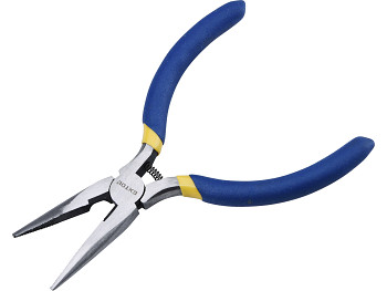 Kleštičky úzké půlkulaté 130mm s pérkem