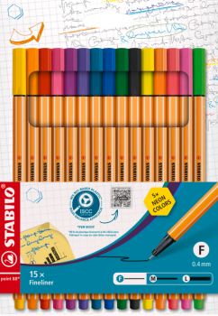 Sada Linerů Stabilo 88 15ks – Neon