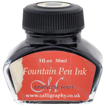 Psací inkoust Manuscript do plnicích per 30ml – černý