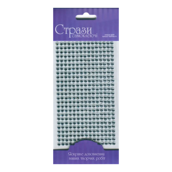 Samolepicí třpytivé kamínky 5mm 375ks – Silver