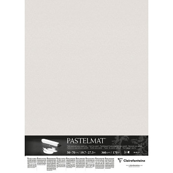 Papír pro pastel Pastelmat 50x70cm 360g light grey