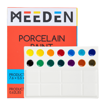 Porcelánová paleta obdélníková 22 důlků 14x19cm