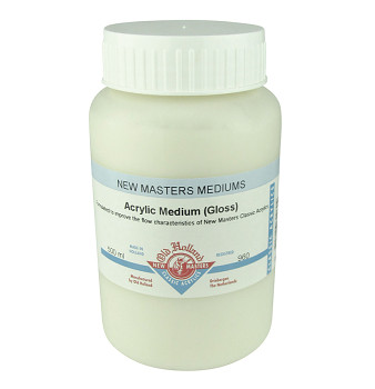 Medium pro akrylové barvy lesklé New Masters 500ml