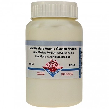 Glazing medium pro akryl New Masters 500ml