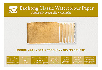 Akvarelový blok Baohong Classic 18x26cm rough 300g