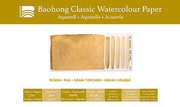Akvarelový papír Baohong Classic 28x38cm rough 300g