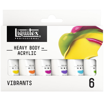 Sada akrylových barev Liquitex HB Vibrant Colour 6x22ml
