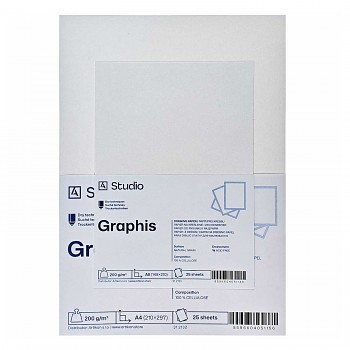Kreslicí papír Graphis 200g 30x40cm, 25 listů