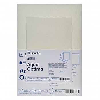 Akvarelový papír Aqua Optima 300g 30x40cm, 25 listů