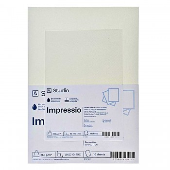 Grafický papír Impressio 250g A4, 10 listů