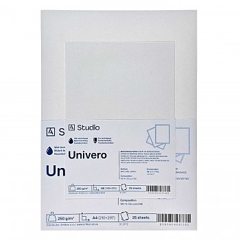 Mixed media papír Univero 250g A3, 25 listů