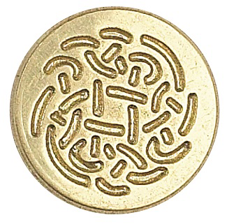 Pečetní hlava Manuscript 17mm – Coin