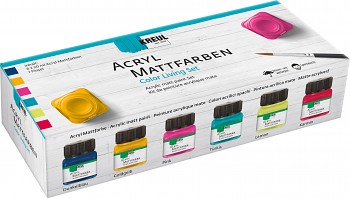 Sada akrylových barev Kreul Matt Living 6x20 ml