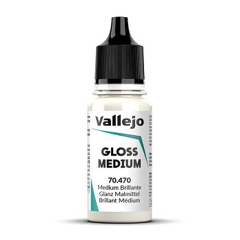 Lesklé médium pro modelářské barvy Vallejo 18ml