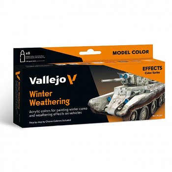 Sada modelářských barev Vallejo 8x18ml – Winter Weathering by Chema cabrero