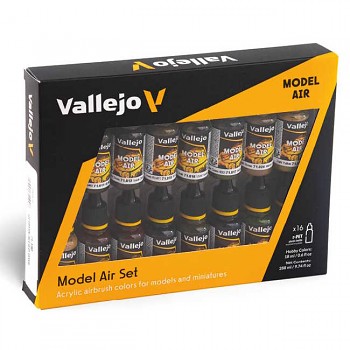 Sada barev pro airbrush Vallejo 16x18ml – German/Allied WWII