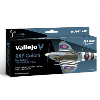 Sada barev pro airbrush Vallejo 8x18ml – WWII RAF Day Fighters