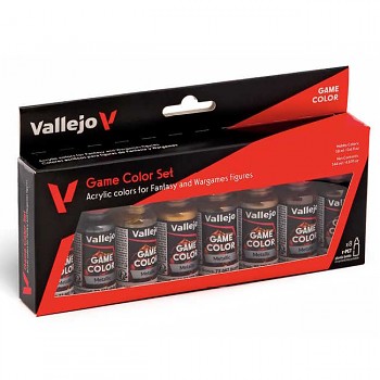 Sada modelářských barev Vallejo 8x18ml – Metallic Colors