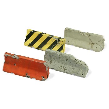Modelářská scenérie Vallejo – Damaged Concrete Barriers