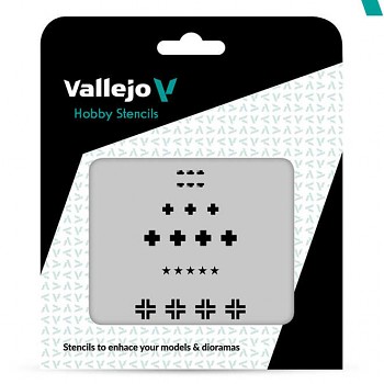 Modelářská šablona Vallejo – Assorted German WWII Tank Marks