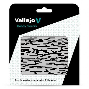 Modelářská šablona Vallejo – Pixelated Modern Camo