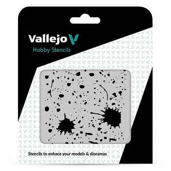Modelářská šablona Vallejo – Splash & Stains