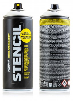 Barva ve spreji Montana Stencil 400ml White