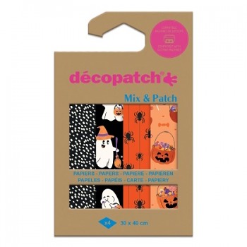Papíry na dekupáž 4ks – Halloween