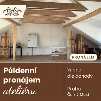 Pronájem ateliéru Praha - půldenní