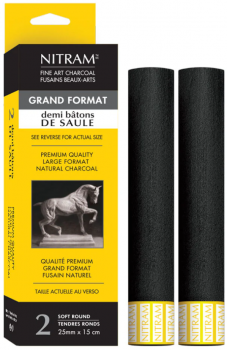 Uhel přírodní Nitram – Demi Bâtons 25mm 2ks