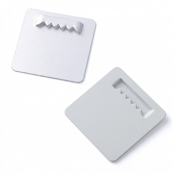 Háček K340B plochý pro zrcadla 80x60mm s oboustrannou páskou