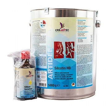 Teplovzdorný odlévací silikon pro tvorbu forem Silcotin 5kg