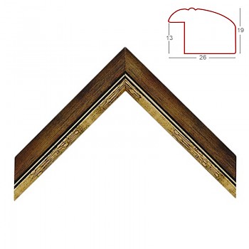 Obrazová lišta Astra 231, bronz
